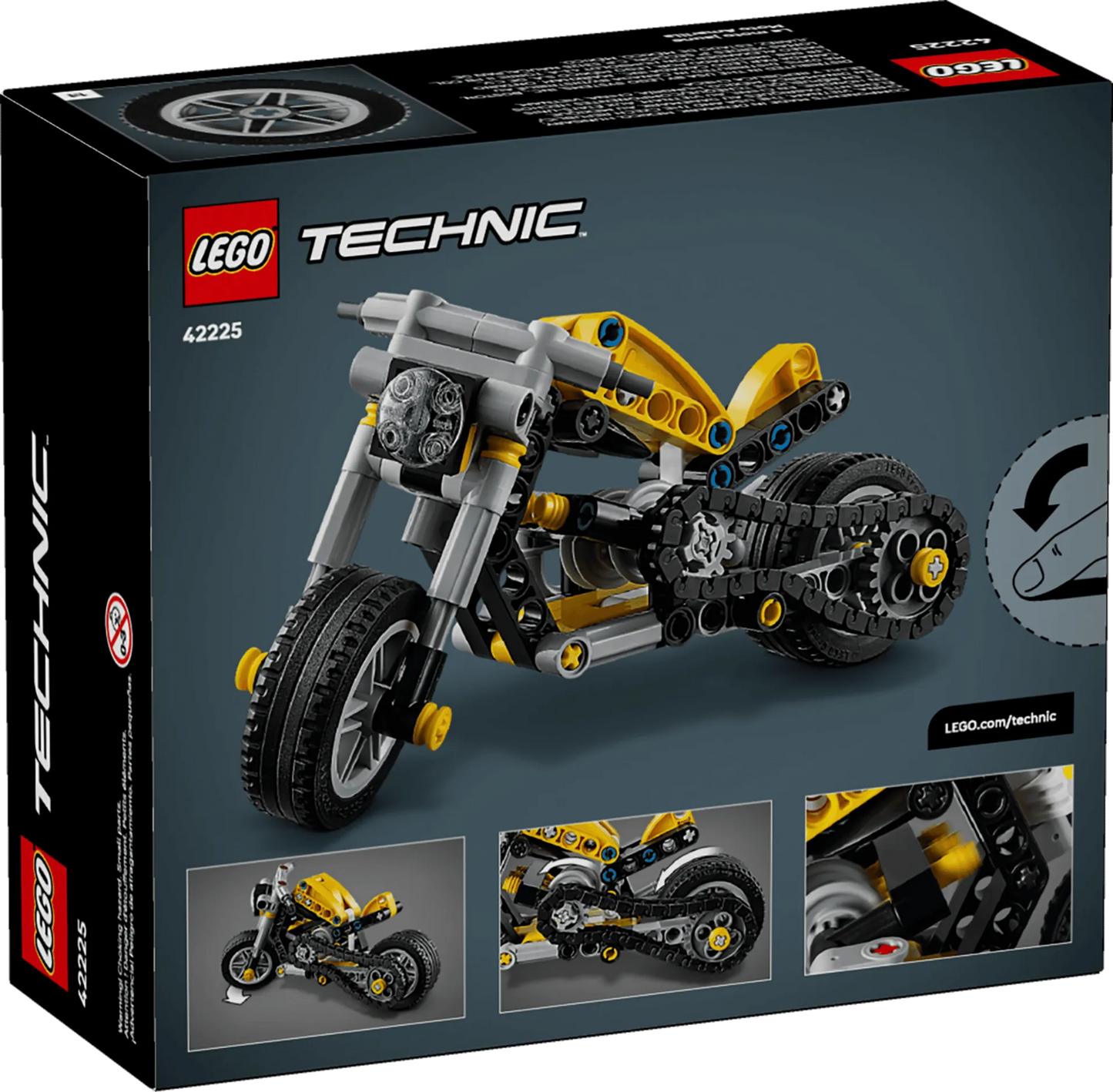 Yellow Motorcycle 42225, Lego Technic