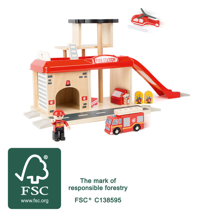 Fire Station with Accessories, Small foot