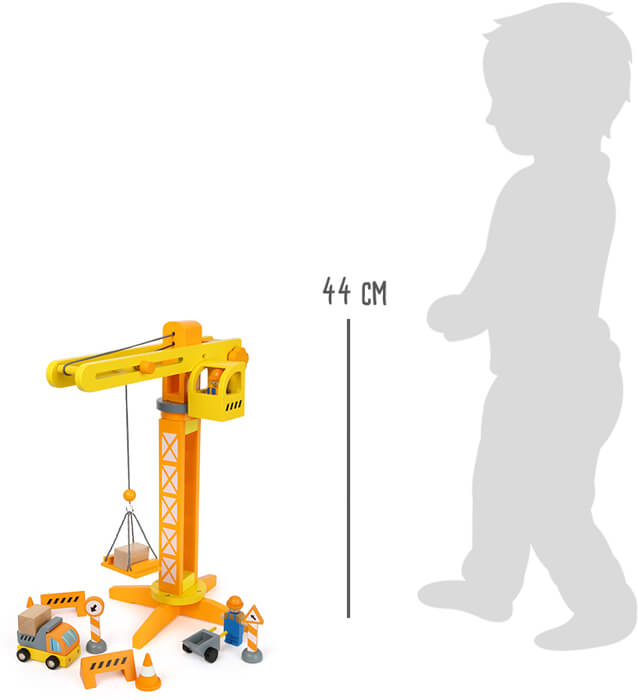 Crane with Construction Site Accessories, Small foot