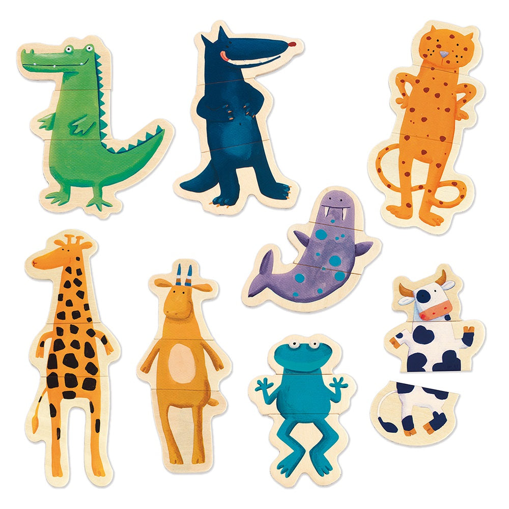 Djeco Wooden magnetics Crazy animals