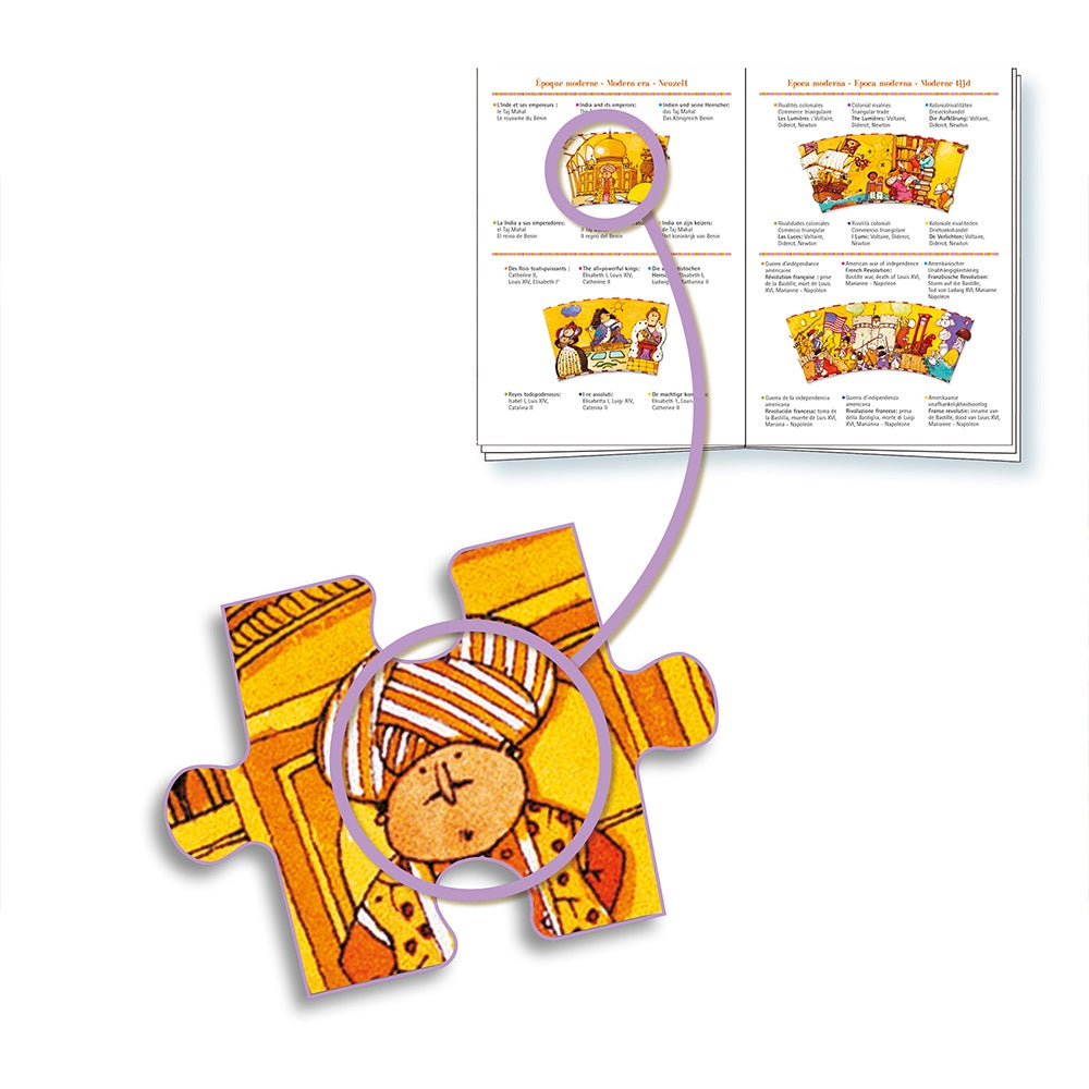 Djeco Puzzles observation History + booklet - 350pcs - FSC MIX