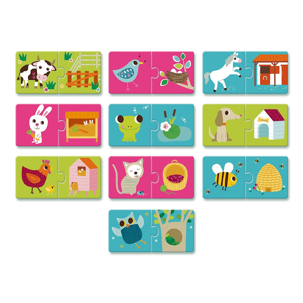 Djeco Puzzle Duo Habitat