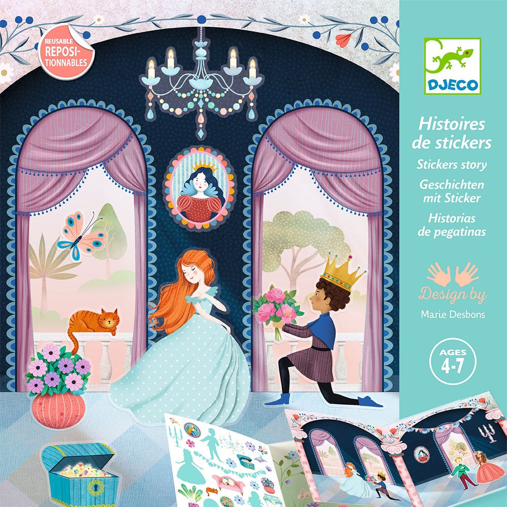 Djeco Reusable Stickers, Life in the castle