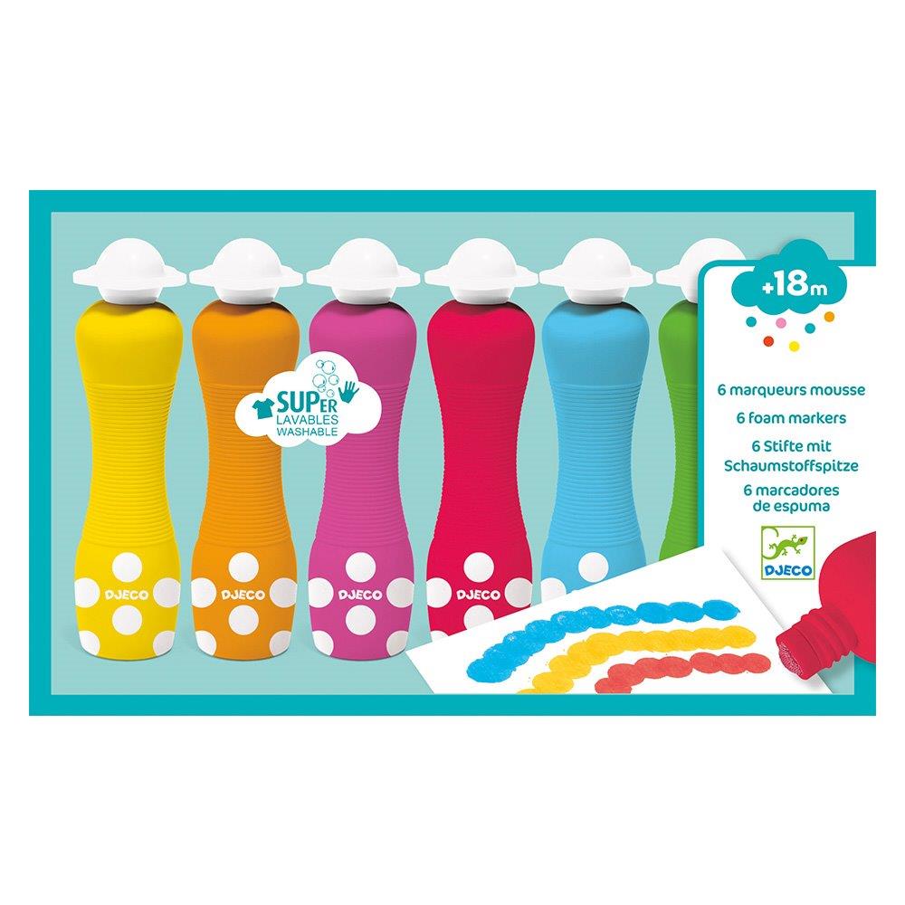 Djeco 6 foam markers