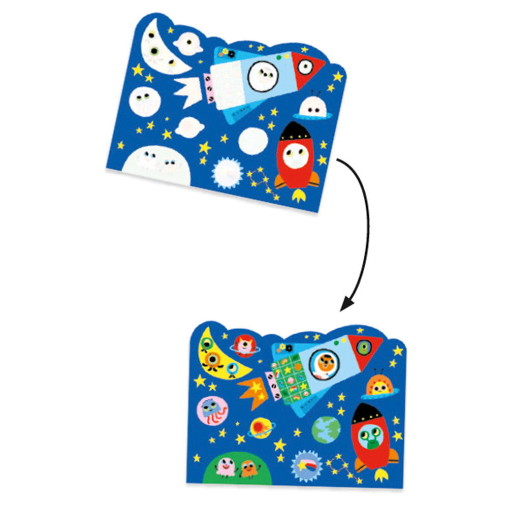 Djeco Magic Colouring Hidden in the sky