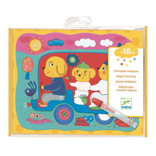 Djeco Magic Water Coloring - Hidden on the road by Djeco