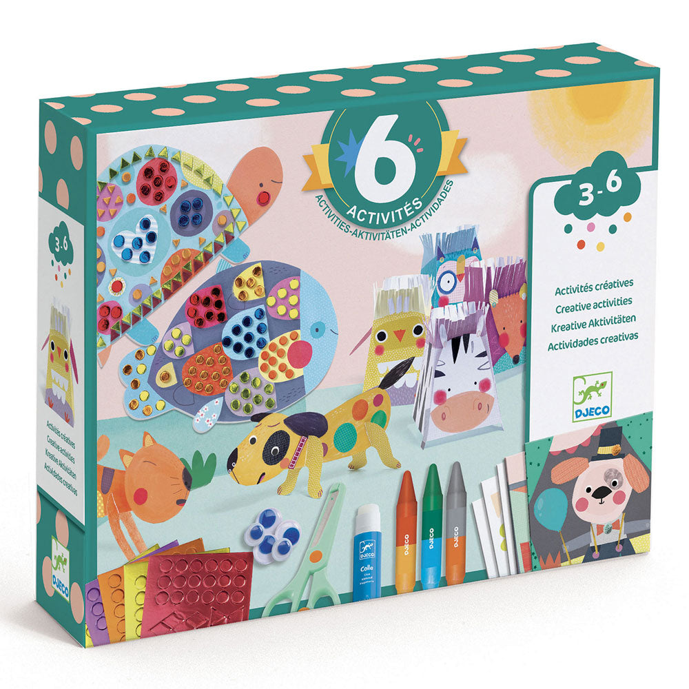 Djeco Animal house, 6 activities creative kit