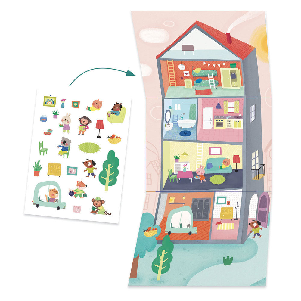 Djeco Animal house, 6 activities creative kit