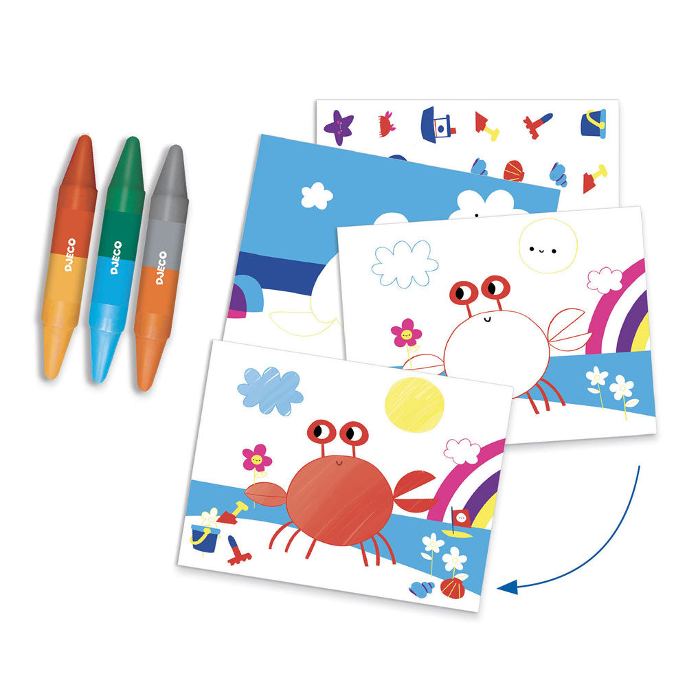 Djeco Seaside delights - 6 activities creative kit