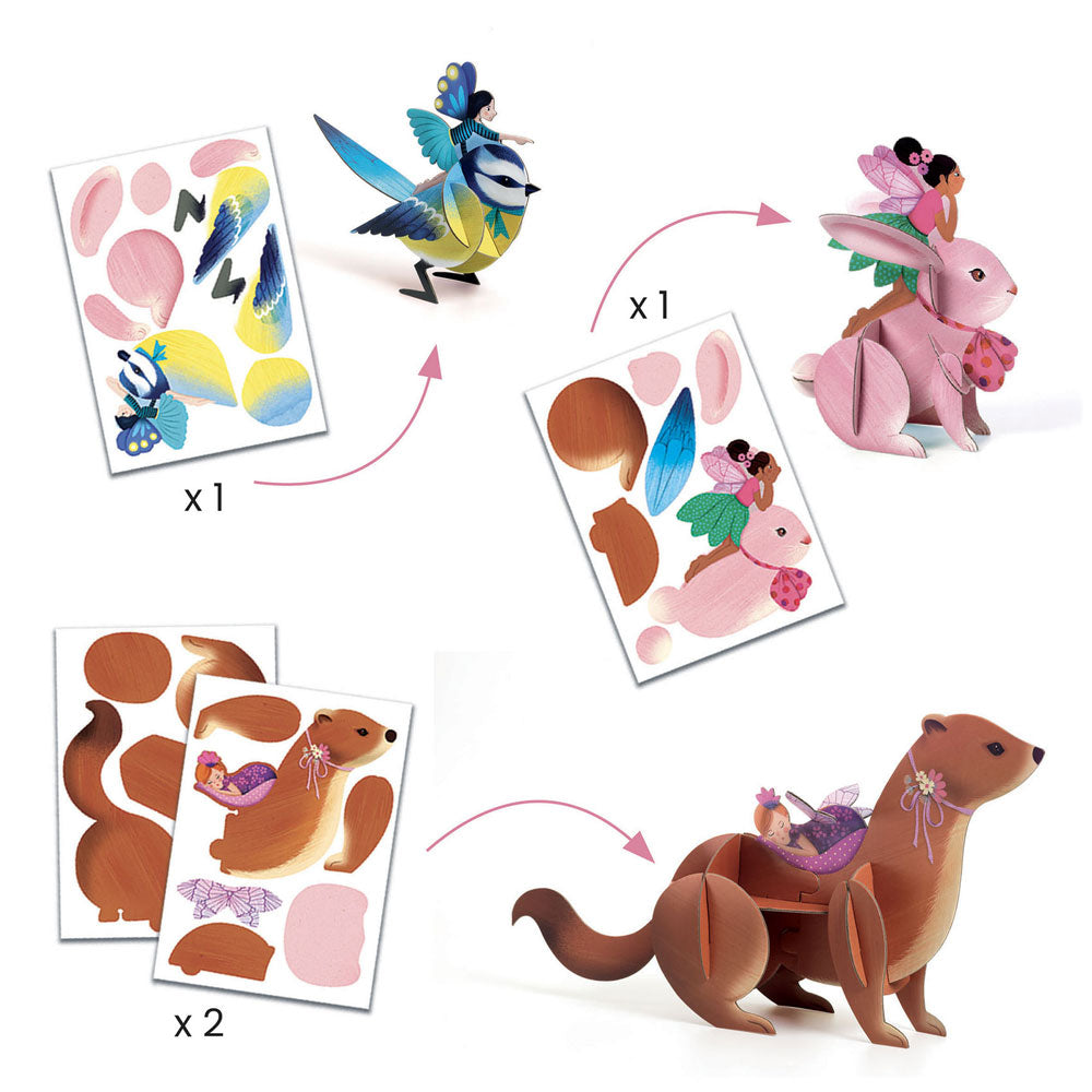 Djeco Fairy Art Box, 6 in 1 Creative activities