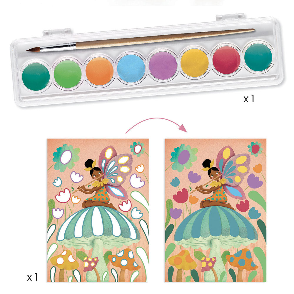 Djeco Fairy Art Box, 6 in 1 Creative activities
