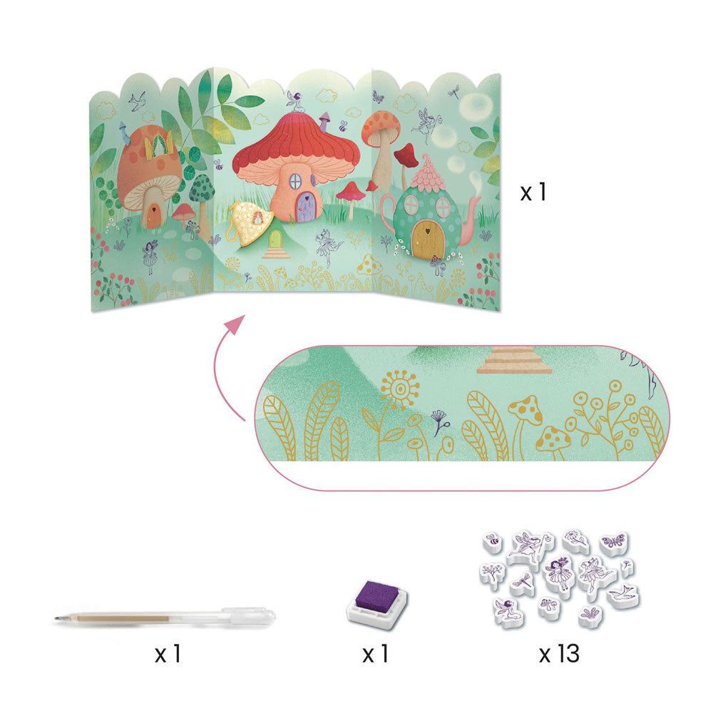 Djeco Fairy Art Box, 6 in 1 Creative activities
