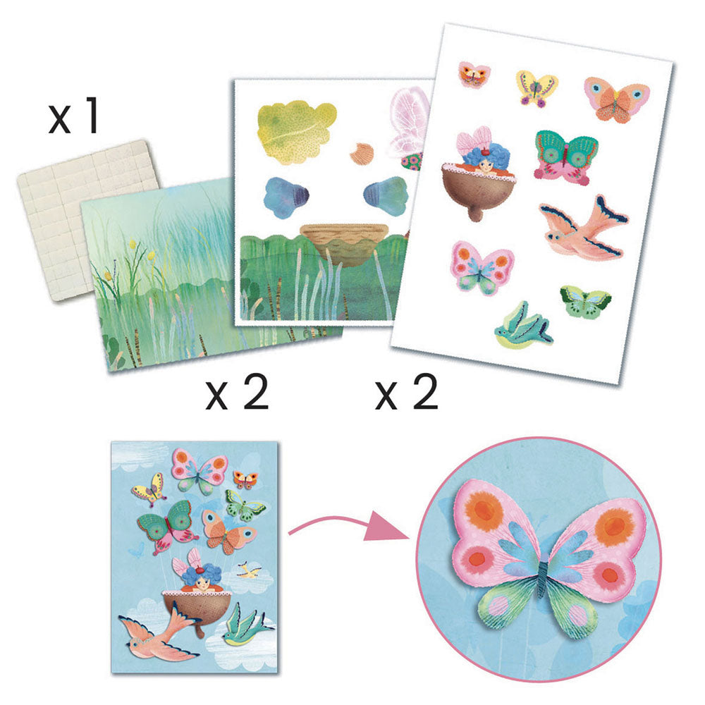 Djeco Fairy Art Box, 6 in 1 Creative activities