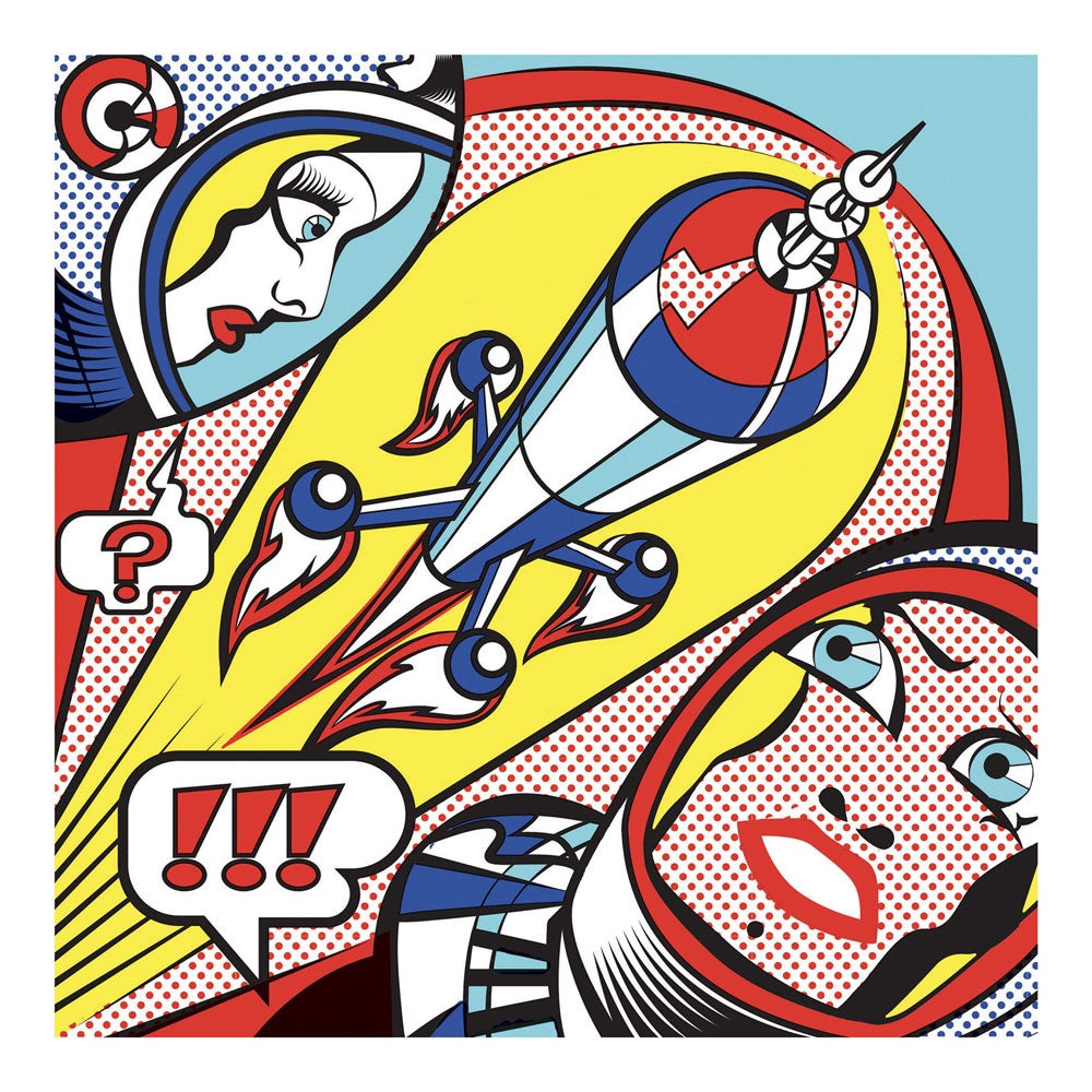 Djeco inspired by Roy Lichtenstein Superheroes, series.