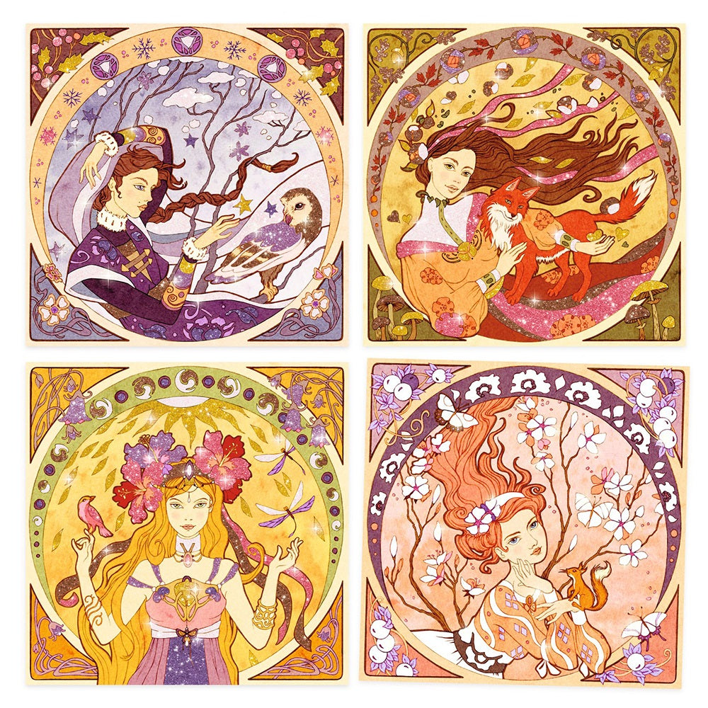 Djeco inspired by Alphonse Mucha Divine, series.