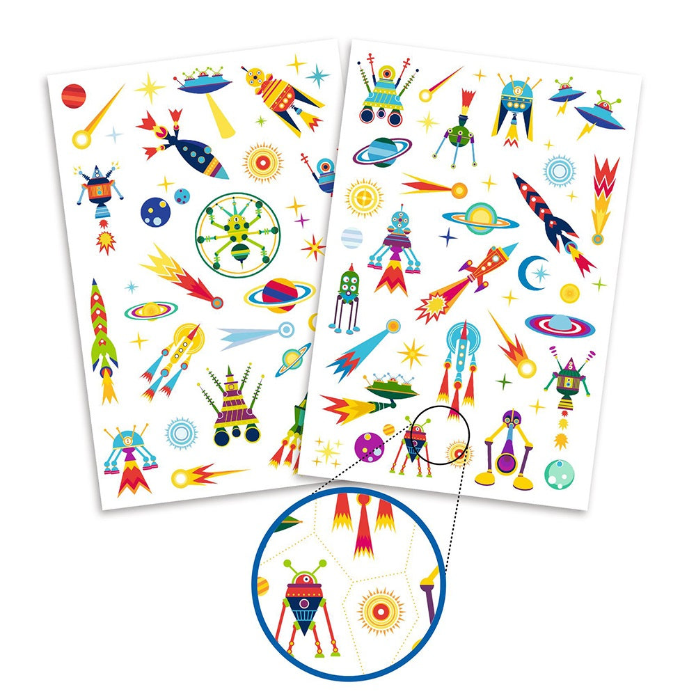 Djeco Tattoos Space oddity