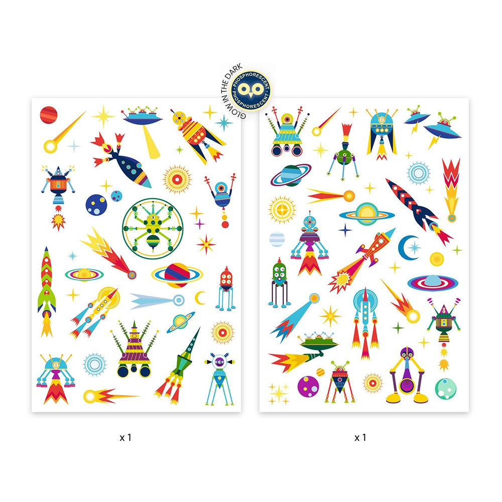 Djeco Tattoos Space oddity
