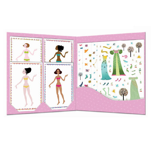 Paper dolls DIY Dresses - Djeco Reusable Stickers