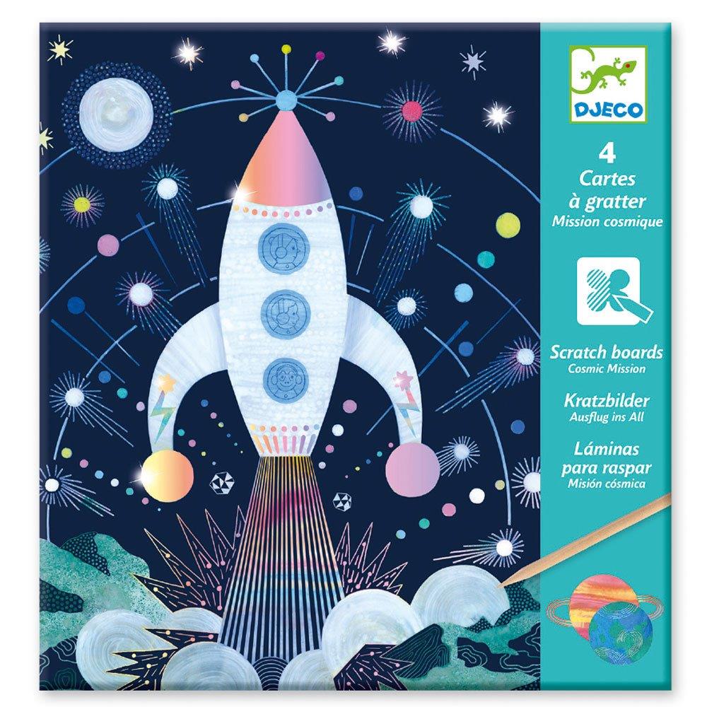 Djeco Scratch cards Cosmic mission