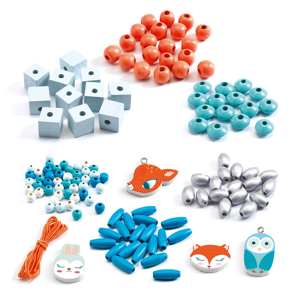 Djeco Wooden beads, Small animals