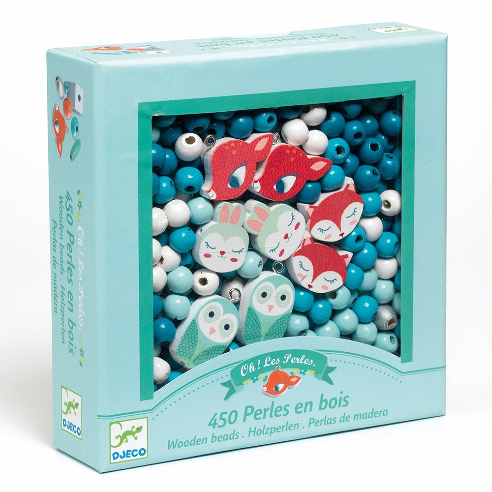Djeco Wooden beads, Small animals
