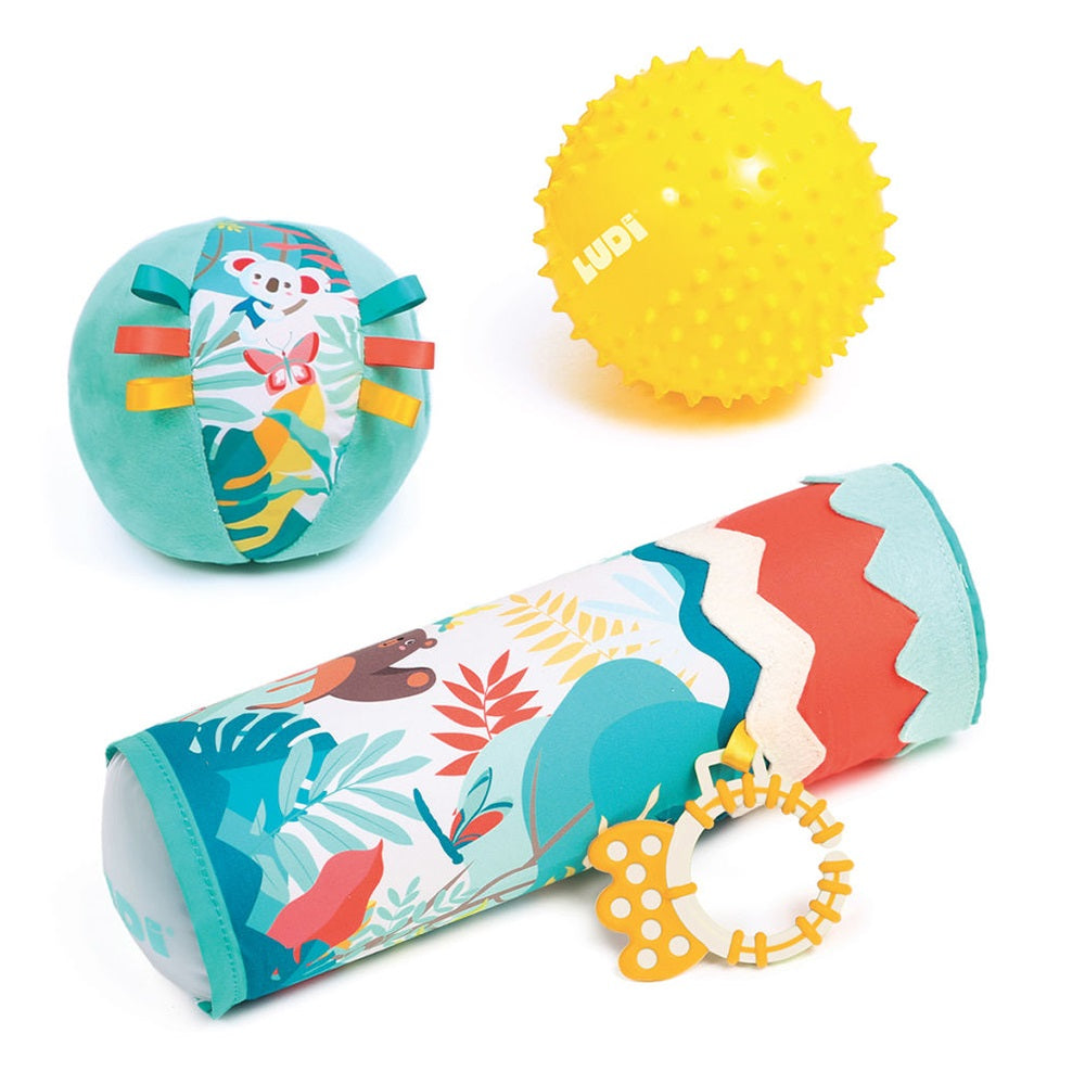 Ludi Jungle sensory box (Tube And Balls)