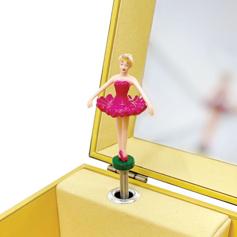 Svoora Musical Jewelry Box ‘Ethereal’ with Ring Holder, Drawer & Wide Mirror ‘Seasons’