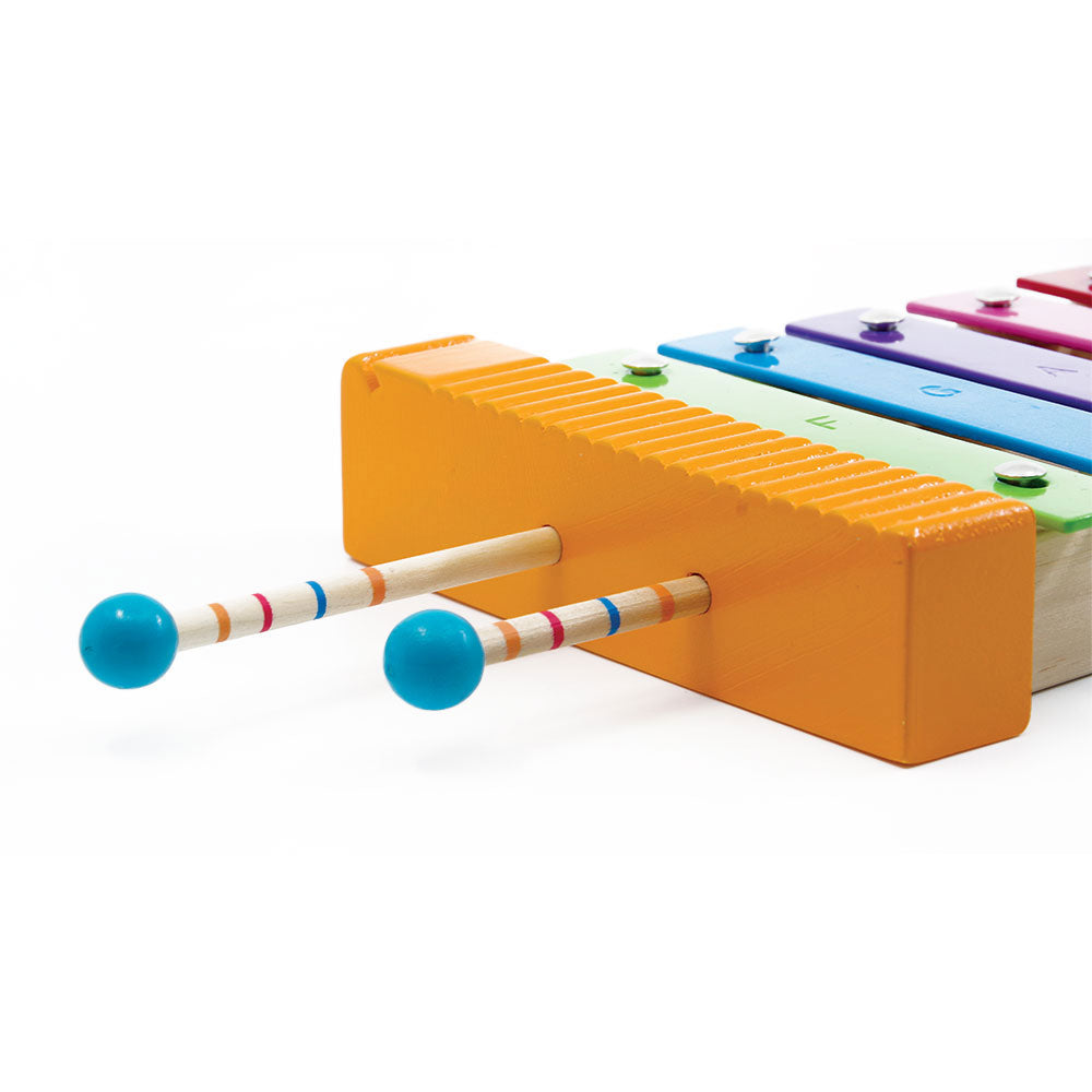 Svoora Colorful Metallophone 12 notes with Wooden Guiro
