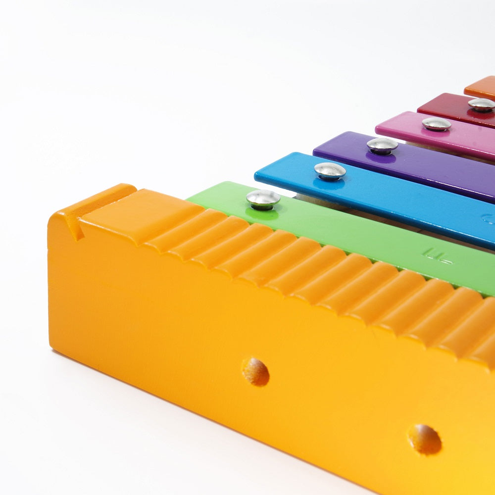Svoora Colorful Metallophone 12 notes with Wooden Guiro
