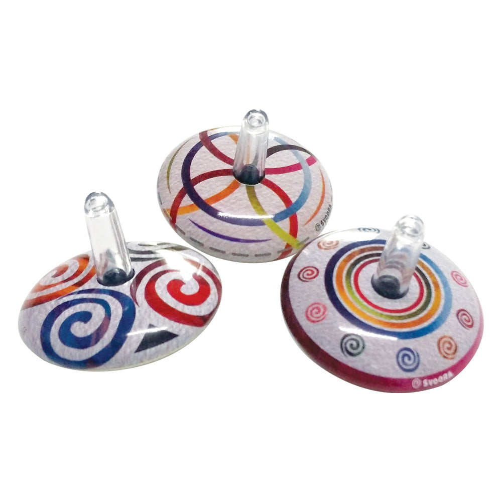 Svoora Mini Retro Spinning Tin Top 'Circle'
