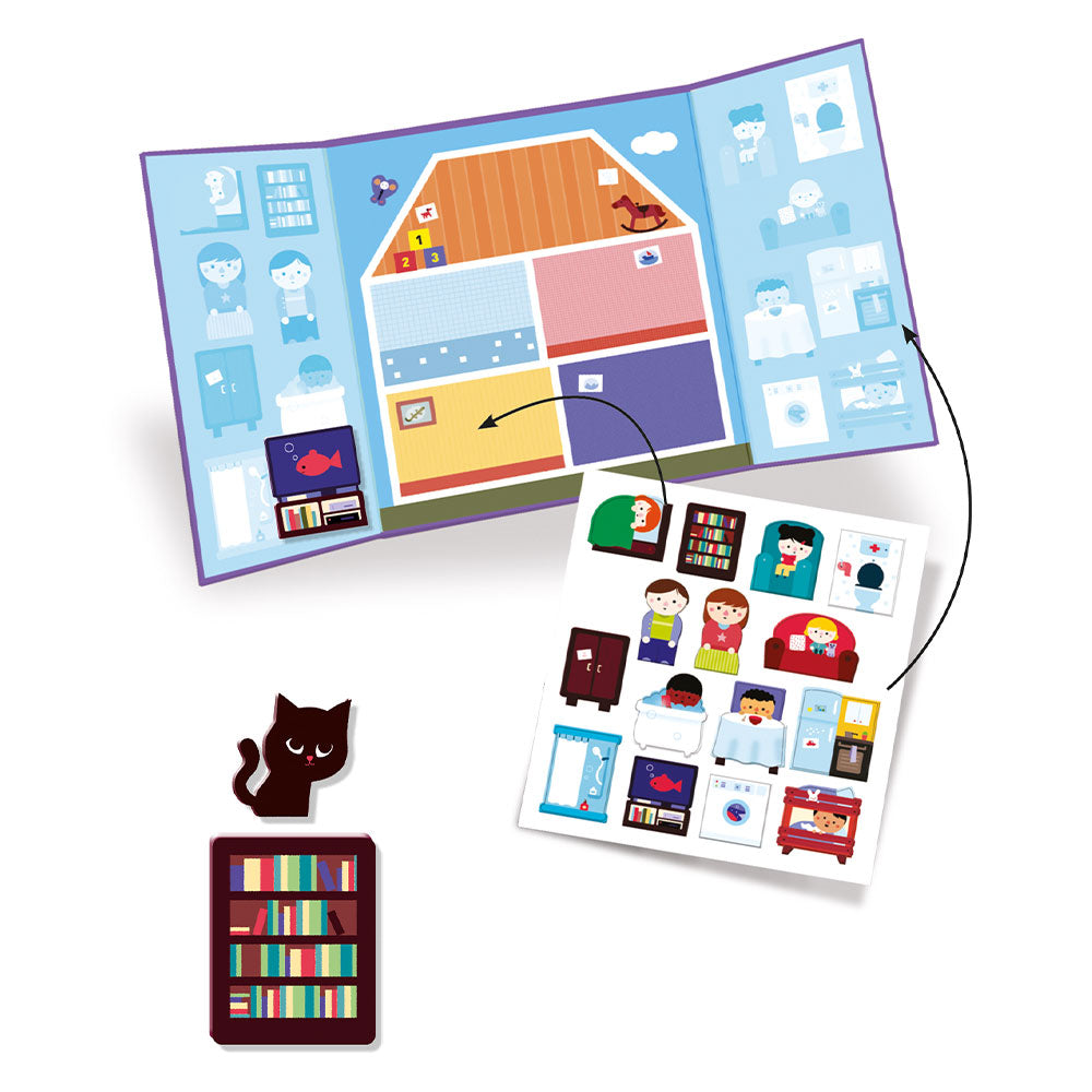 Djeco Reusable Stickers House