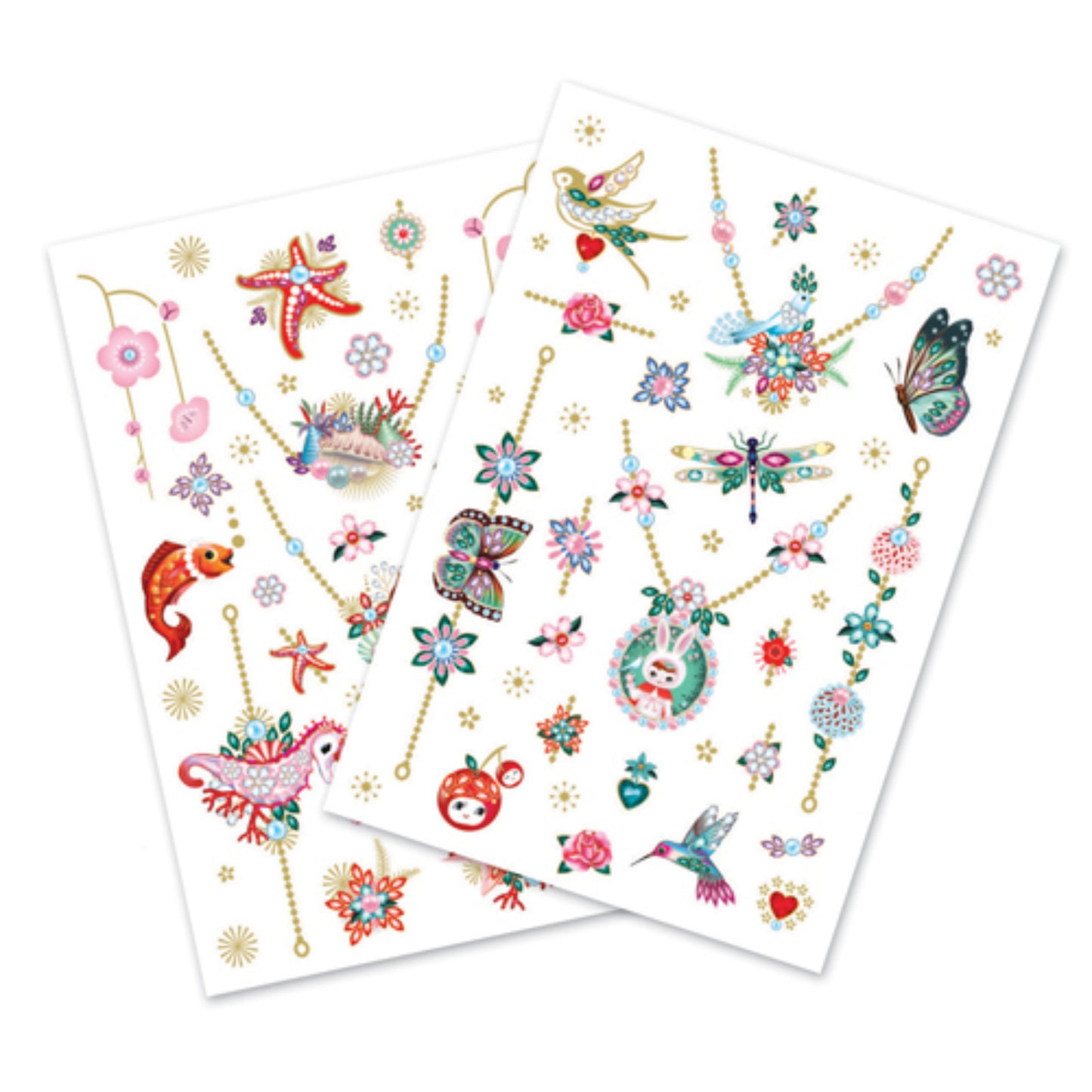 Djeco Metallic Tattoos Fionas Jewels