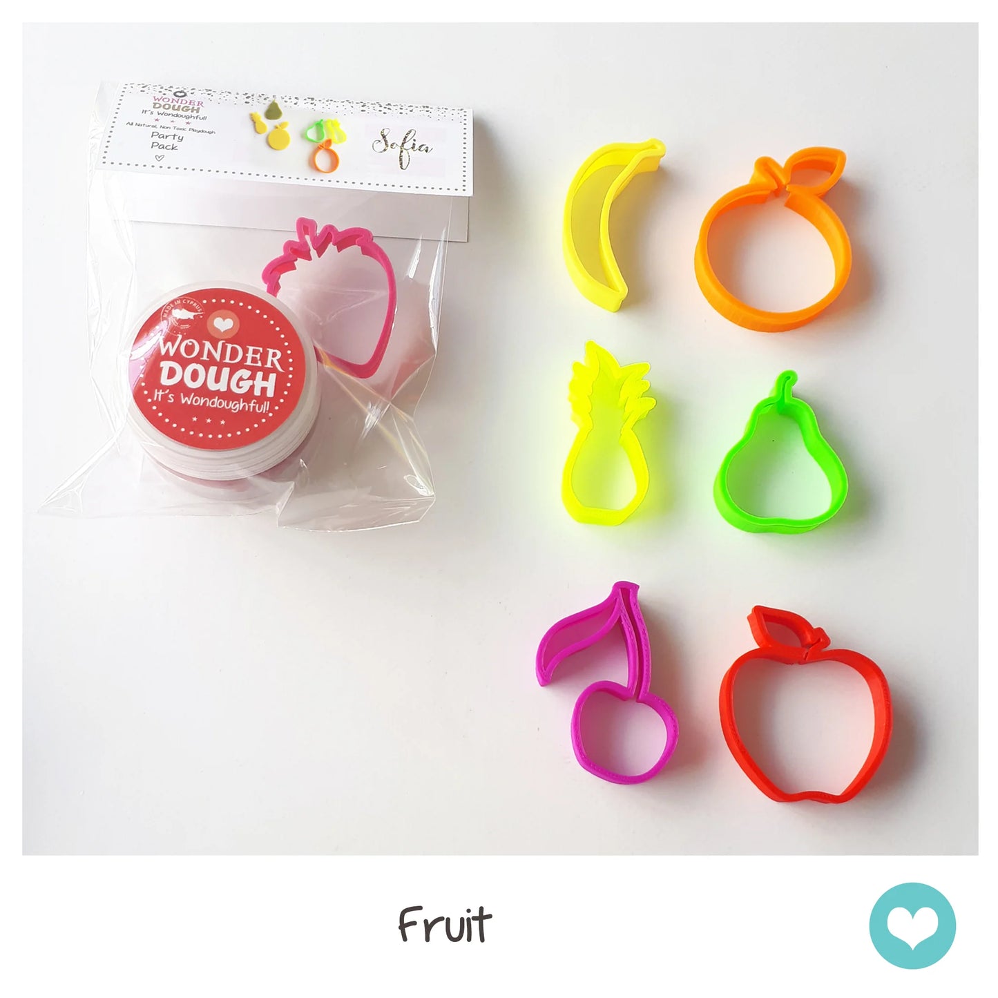 Wonderdough Party gift pack, 1 tube 90gr ,1 cutter