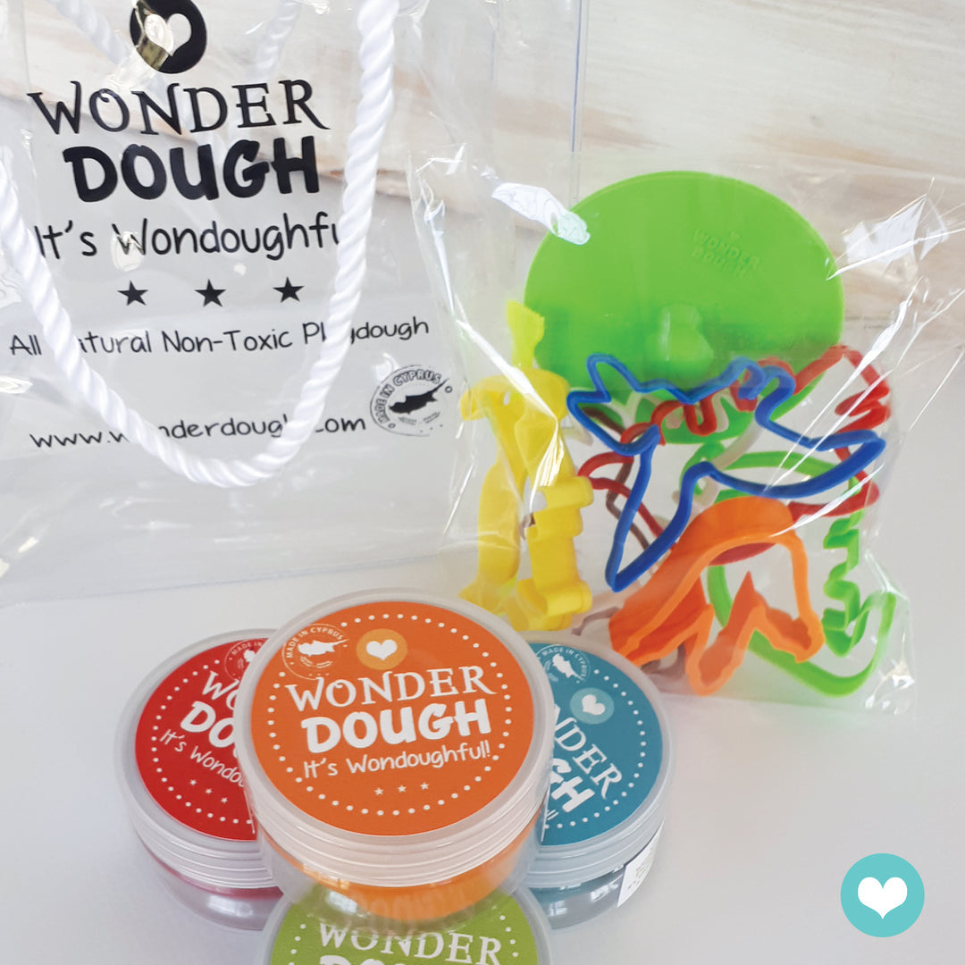 Wonderdough Dinosaur Mini Set (4 x 90gr tubs)