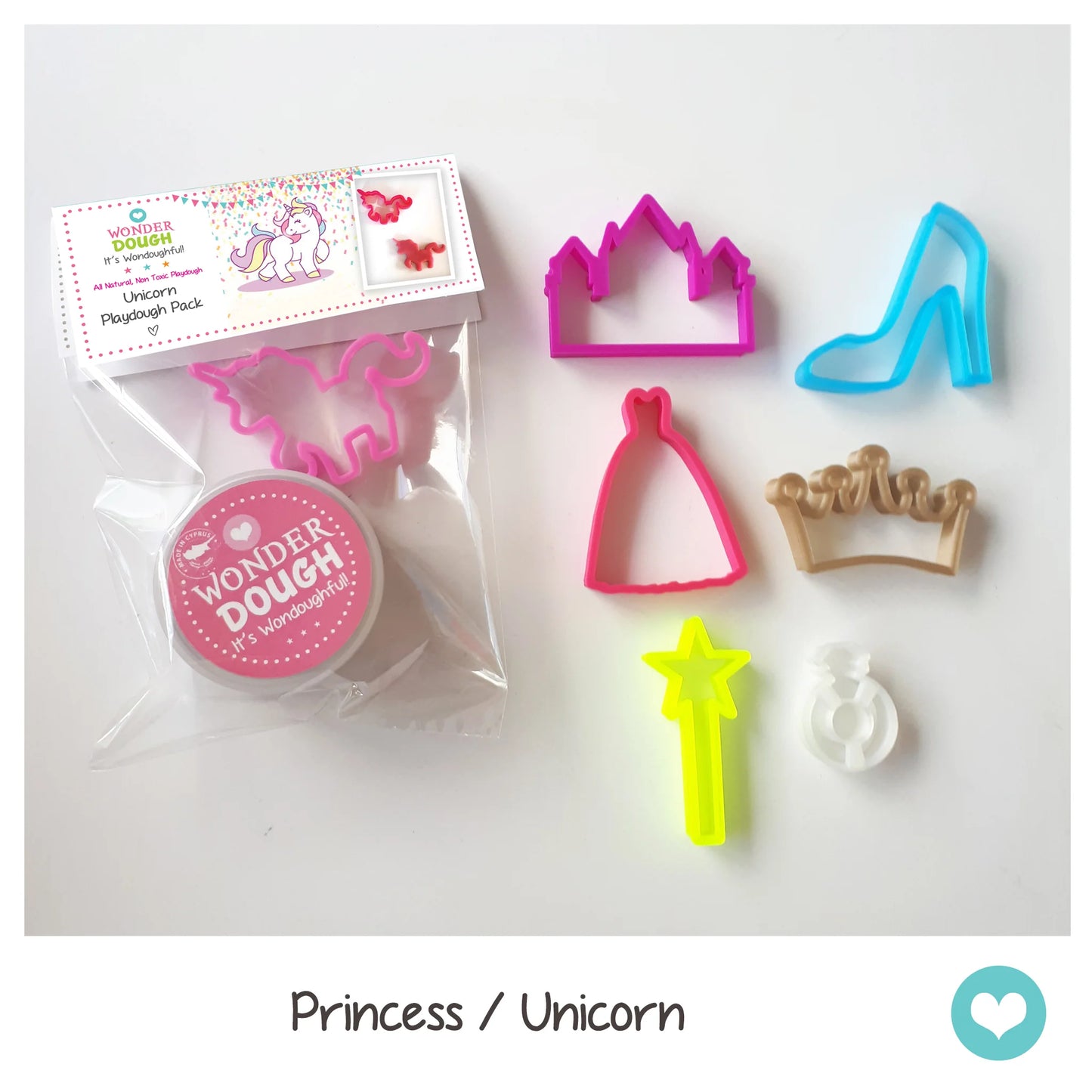 Wonderdough Party gift pack, 1 tube 90gr ,1 cutter