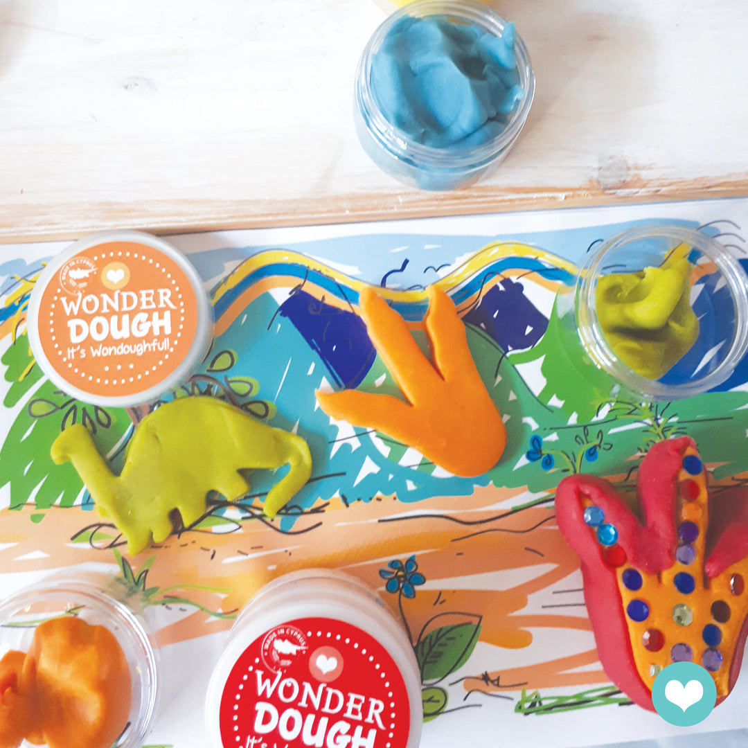 Wonderdough Dinosaur Large Set (4 x 130gr tubs)