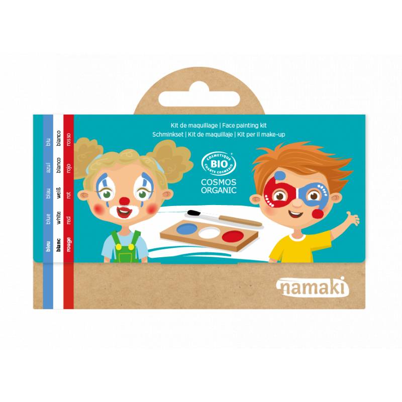 Clown & Harlequin Face Paint Kit 3 colors