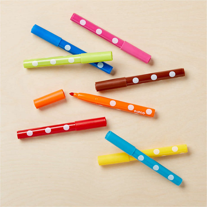Djeco 8 Felt Tips for Little Ones