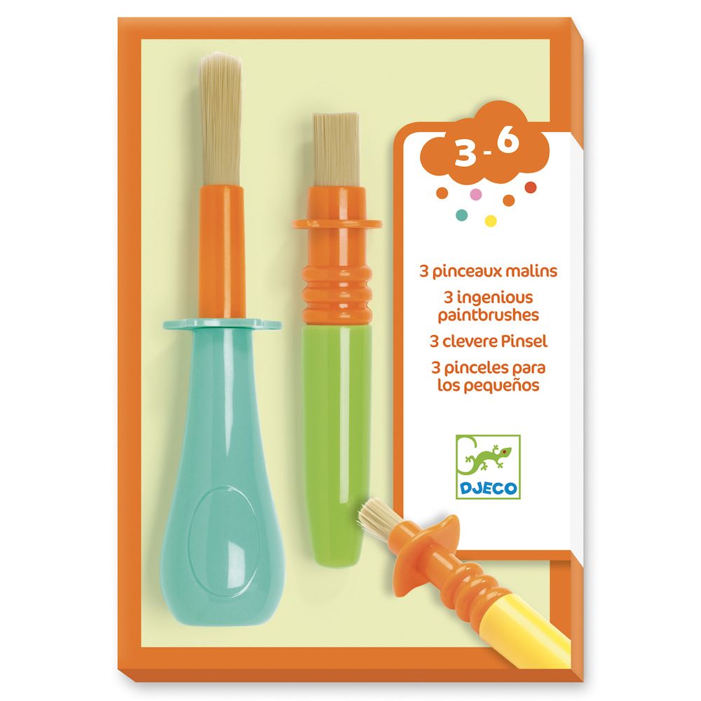 Djeco 3 ingenious paintbrushes