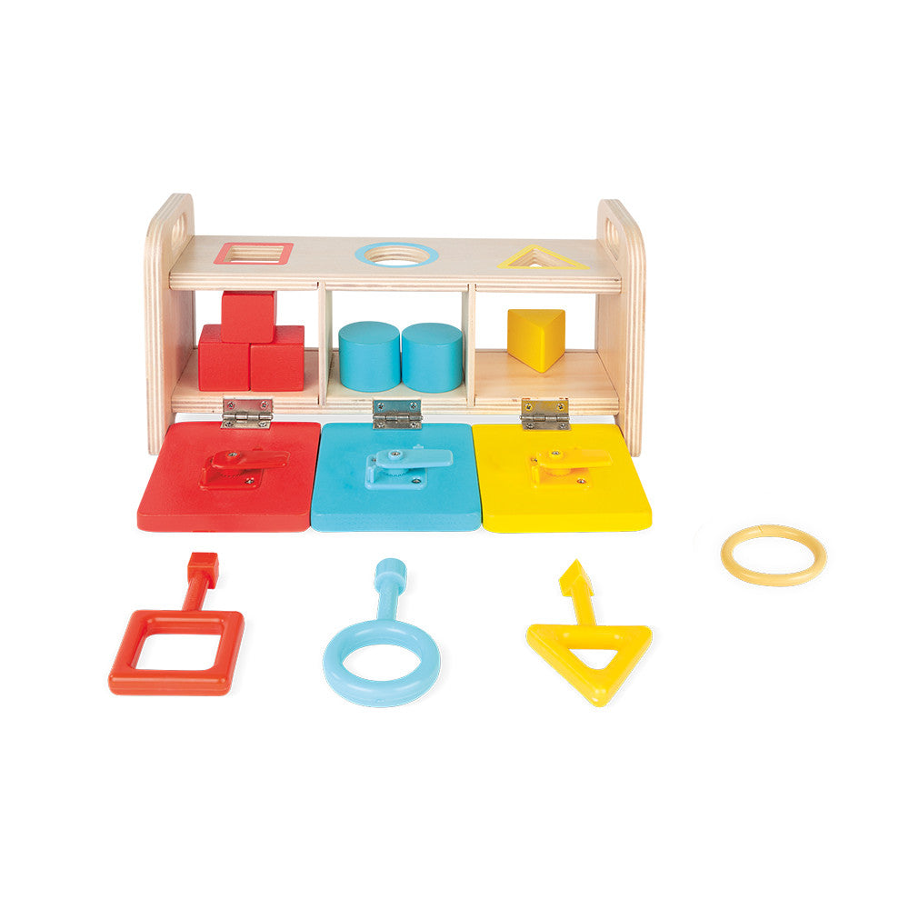 ESSENTIEL - SHAPE SORTER BOX WITH KEYS Janod