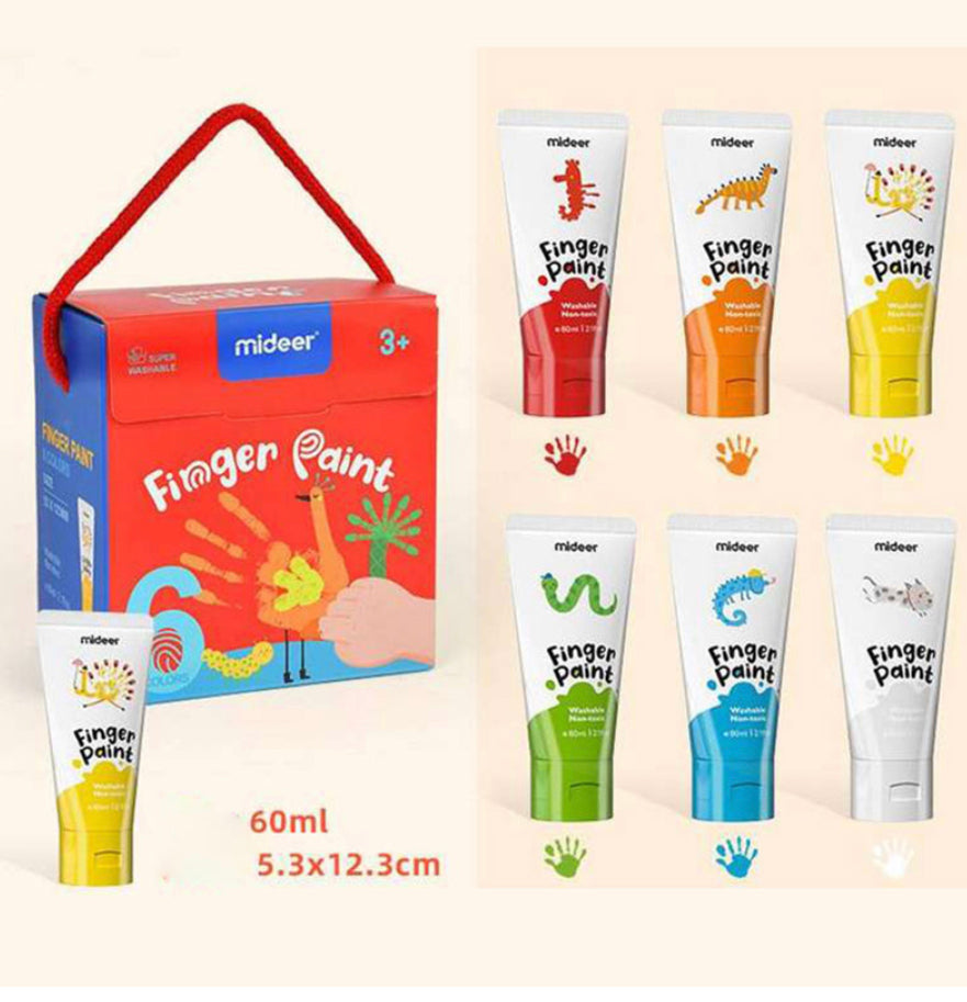 Finger Paint 6 color Mideer