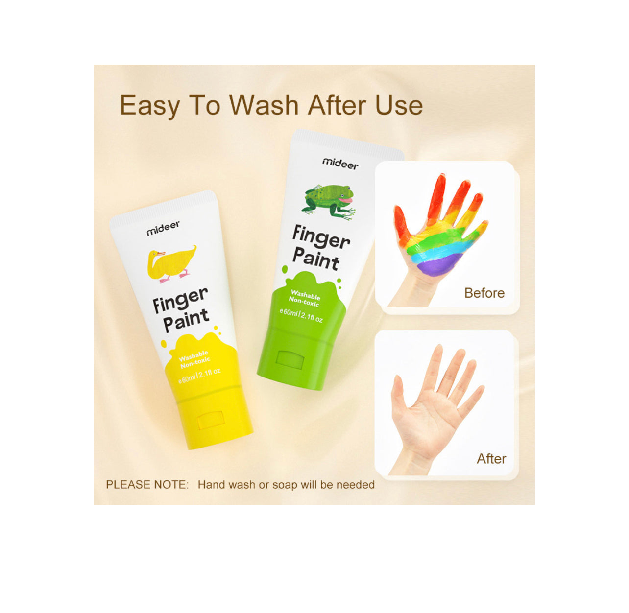 Finger Paint 6 color Mideer