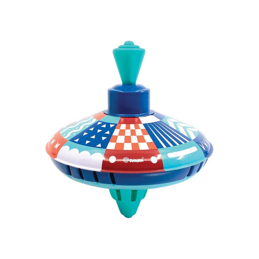 Svoora Medium Humming Tin Top Fantasia: 'Cyan'