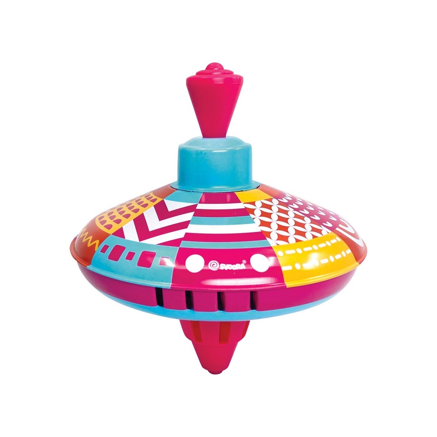 Svoora Medium Humming Tin Top Fantasia: 'Magenta'