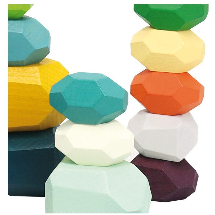 WOODEN STACKING STONES -21 pcs. Andreu Toys