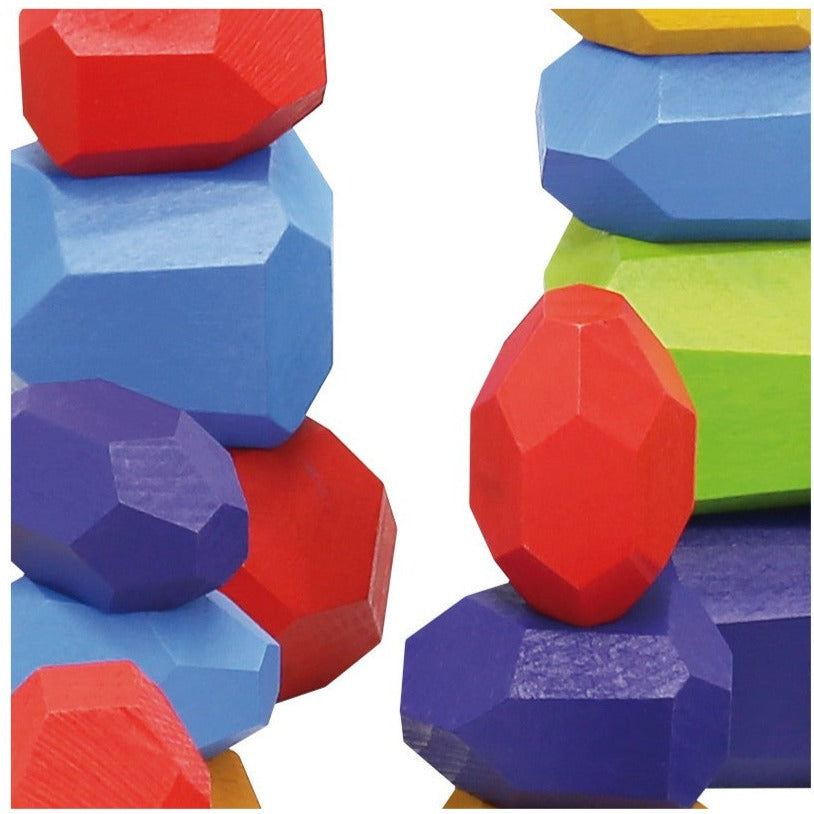 WOODEN STACKING STONES -30 pcs. Andreu Toys