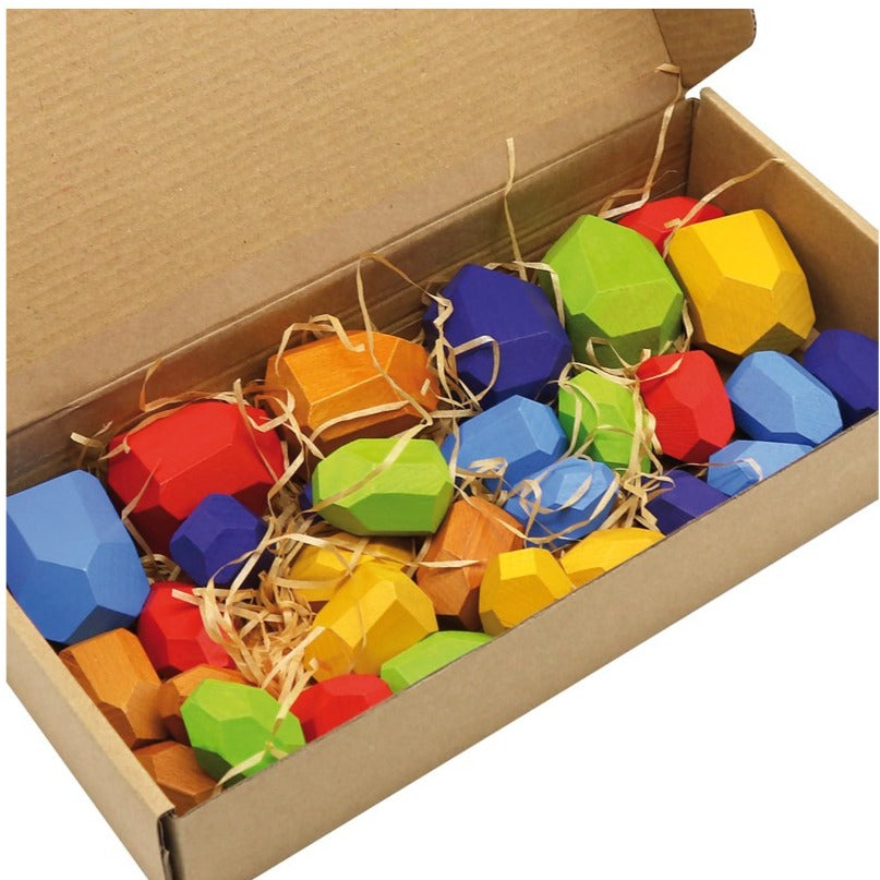 WOODEN STACKING STONES -30 pcs. Andreu Toys