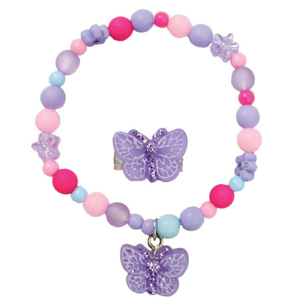 Great Pretenders Sparkle Butterfly Ring and Bracelet set