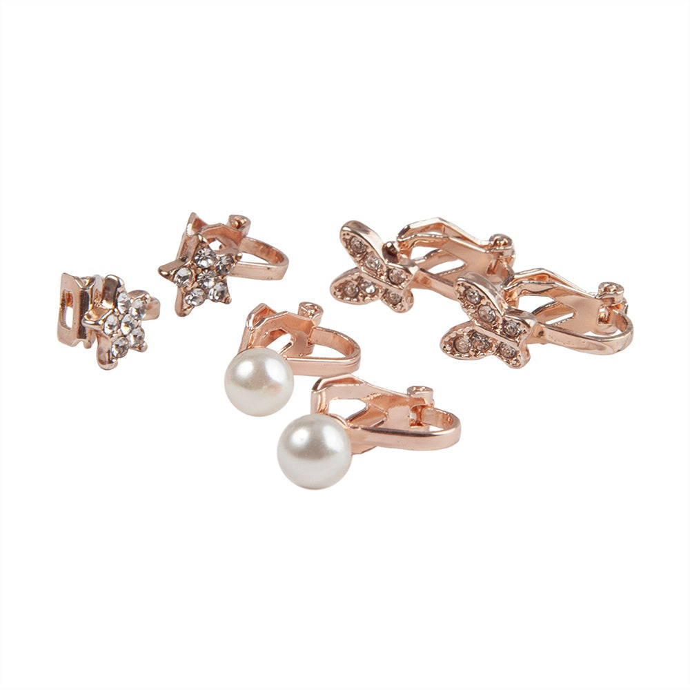 Great Pretenders Boutique Dazzle Clip On Earrings, 3 Sets