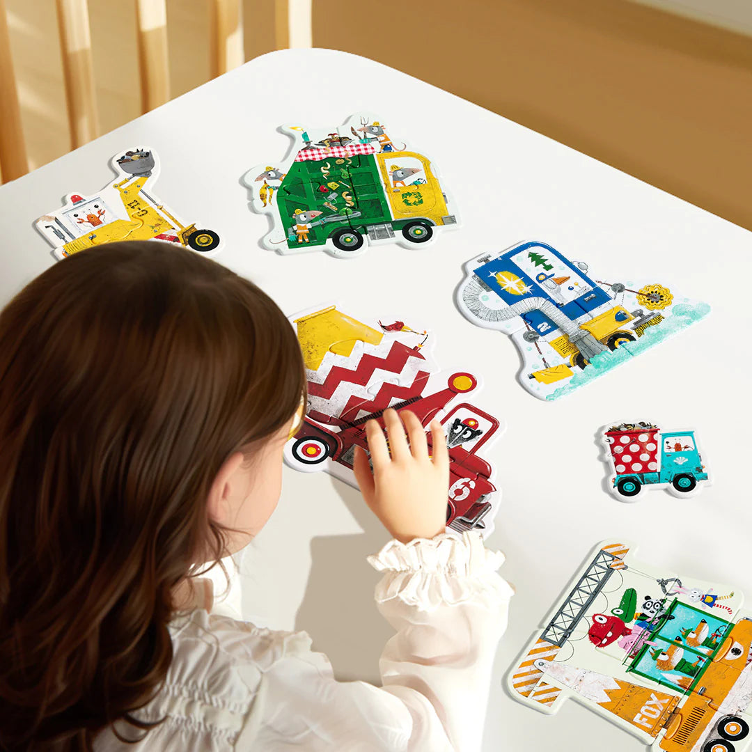 My First Artist Puzzle -  Construction vehicles, Mideer